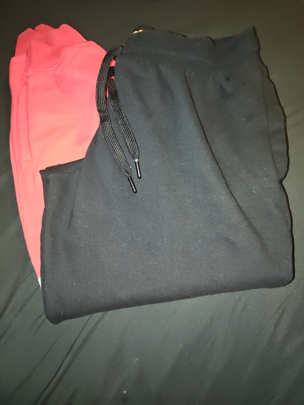 Men's Black & Red Sweatpants - Casual Comfort 2XL
